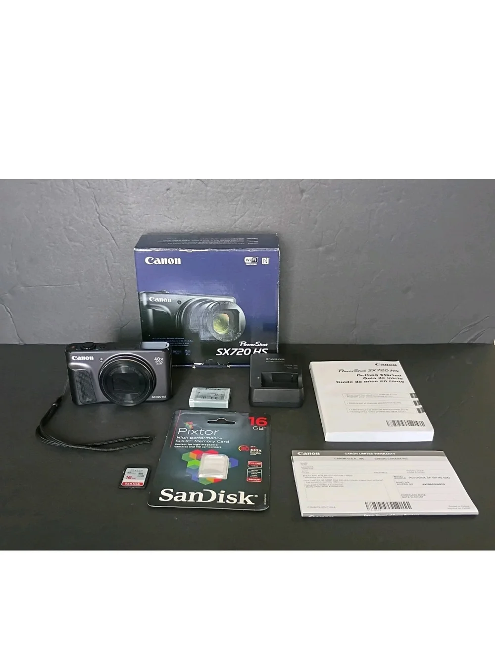 Canon PowerShot SX720 HS 20.3MP Digital Camera Black w/40x Zoom Bundle See Descr